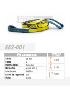 ESLINGA PLANA 1 METRO