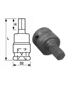 DADO POLIGONAL IMP CUADRADO 3/4"