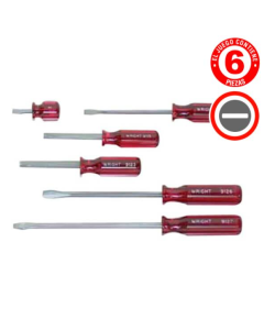 JUEGO DE ATORNILLADORES PLANOS DE 6 PZAS