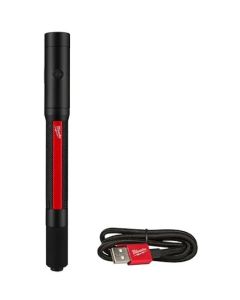 LINTERNA RECARGABLE TIPO LAPIZ CON LASER 250 LUMEN