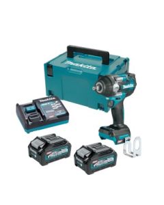 LLAVE IMPACTO 1/2" 40V 730NM CON CARGADOR Y BATERIAS.