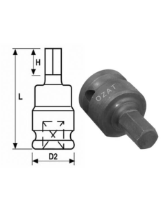 DADO IMPACTO ALLEN M3/4" X 14MM