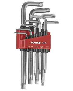 JGO.LLAVES TORX T10-T50 9P LARGAS