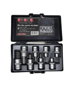 JUEGO DE DADOS ALLEN 5/32"-5/8" 8 PZAS